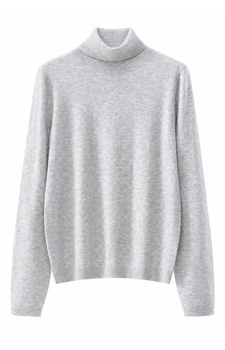 Women's Cashmere Blend Turtleneck Knit Sweater