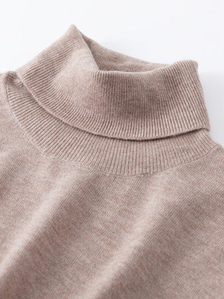 Women's Cashmere Blend Turtleneck Knit Sweater