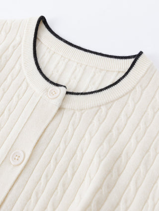 Women's Cashmere Blend Cable Knit Cardigan