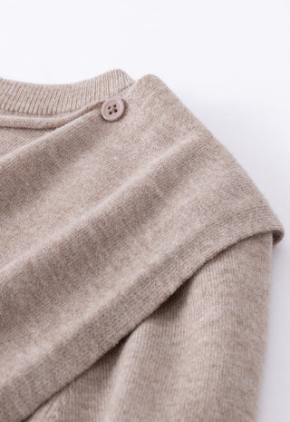 Women’s Cashmere Blend Knit Cardigan with Tie Detail