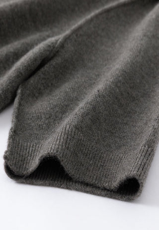 Cashmere Blend Knit Polo Cardigan