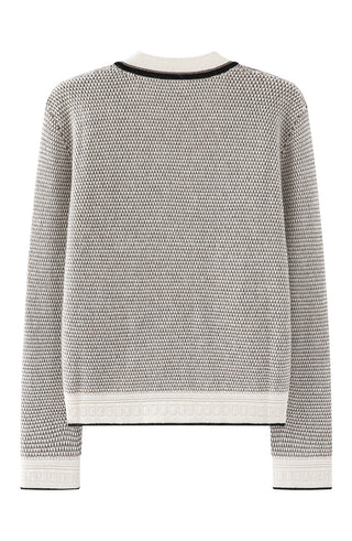 Wool and Cashmere Contrast-Trim Cardigan