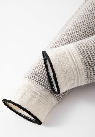 Wool and Cashmere Contrast-Trim Cardigan