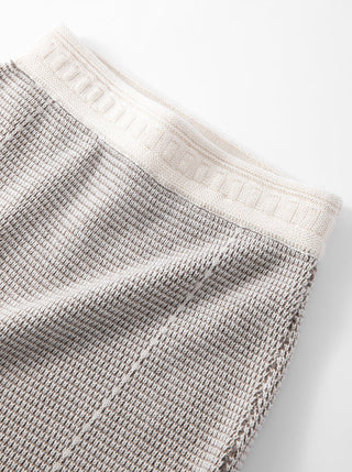 Wool and Cashmere Textured Knit Skirt