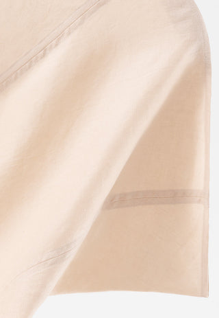 Linen Asymmetrical Square-Neck Shell