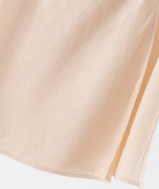 Linen Wrap Midi Skirt