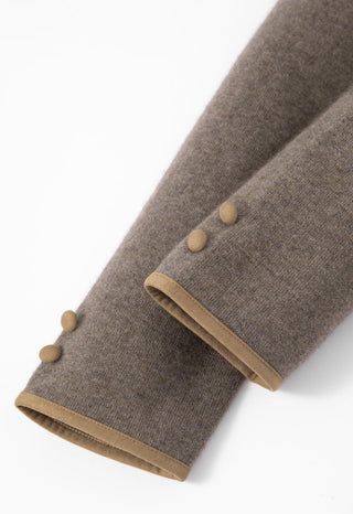 Wool and Cashmere Contrast-Trim Jacket