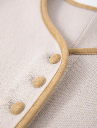 Wool and Cashmere Contrast-Trim Jacket