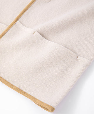 Wool and Cashmere Contrast-Trim Jacket