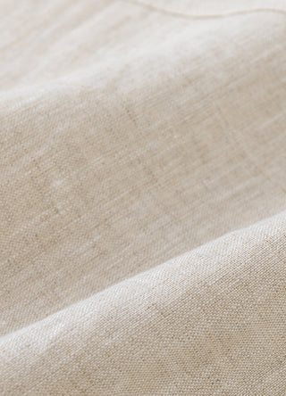 Linen Vest with Sheepskin Trim