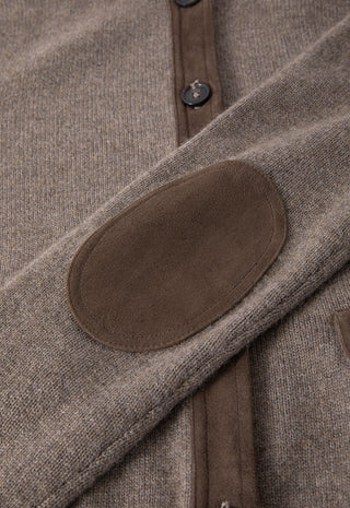 Wool and Cashmere High-Neck Button Cardigan
