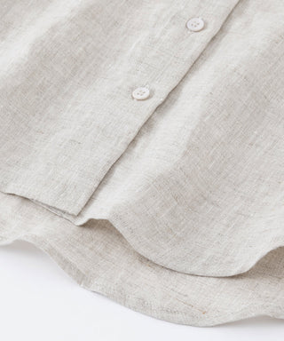Linen Utility Short-Sleeve Shirt