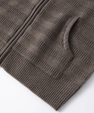 Pure cashmere Hooded Zip Cardigan
