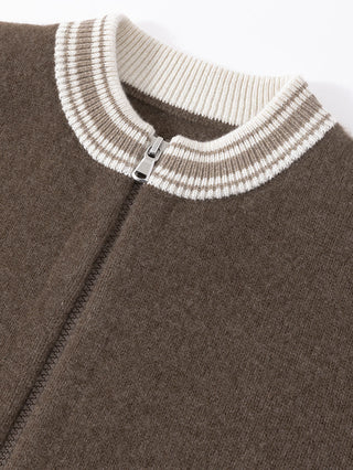 Pure cashmere Double Zip Cardigan