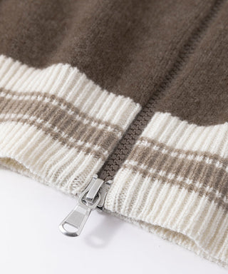 Pure cashmere Double Zip Cardigan