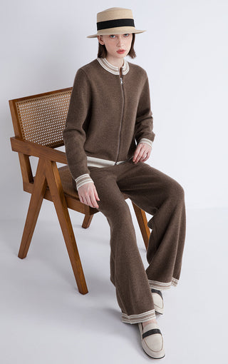 Pure cashmere Double Zip Cardigan