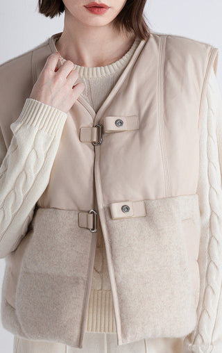 Cashmere & Sheepskin Down Vest