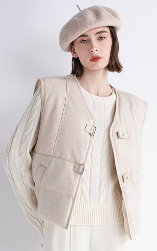 Cashmere & Sheepskin Down Vest