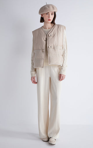Cashmere & Sheepskin Down Vest