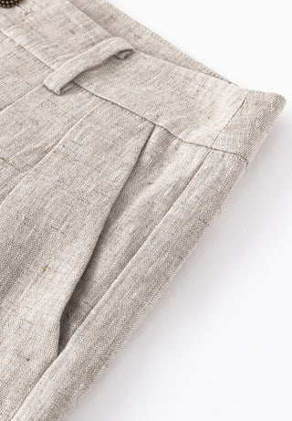 Linen Relaxed Wide-Leg Pants