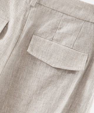 Linen Relaxed Wide-Leg Pants
