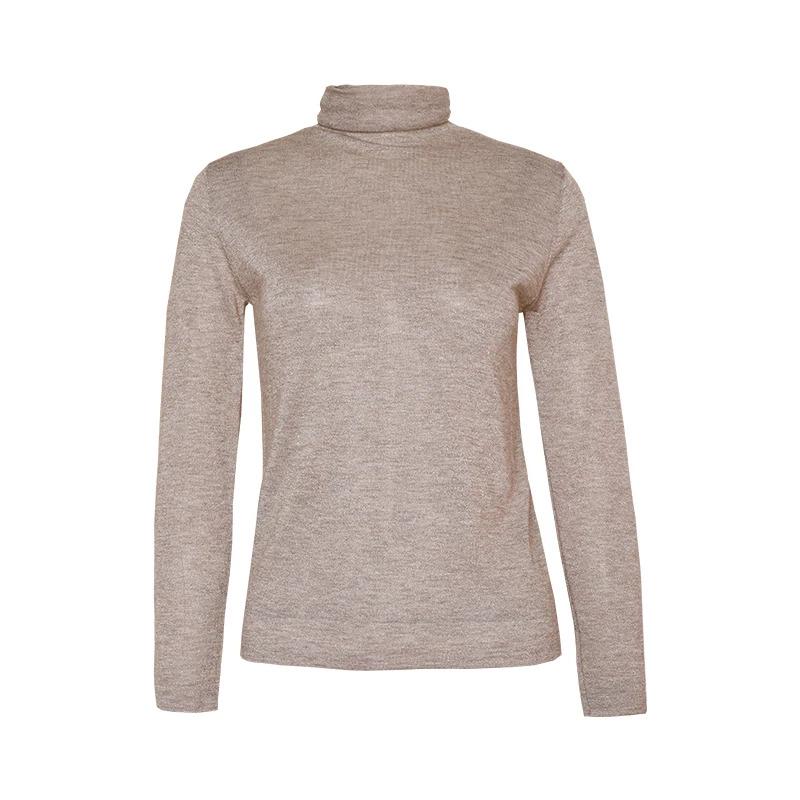 Women's Wool Turtle Collar Pullover Top