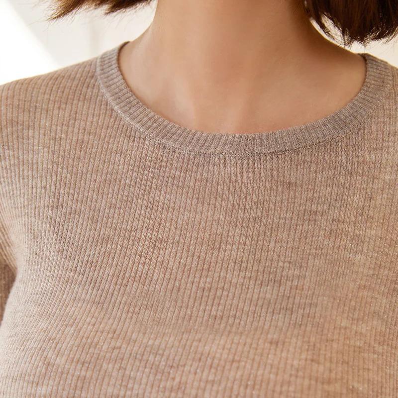 Women’s Wool Knit Jumper Long-sleeved top