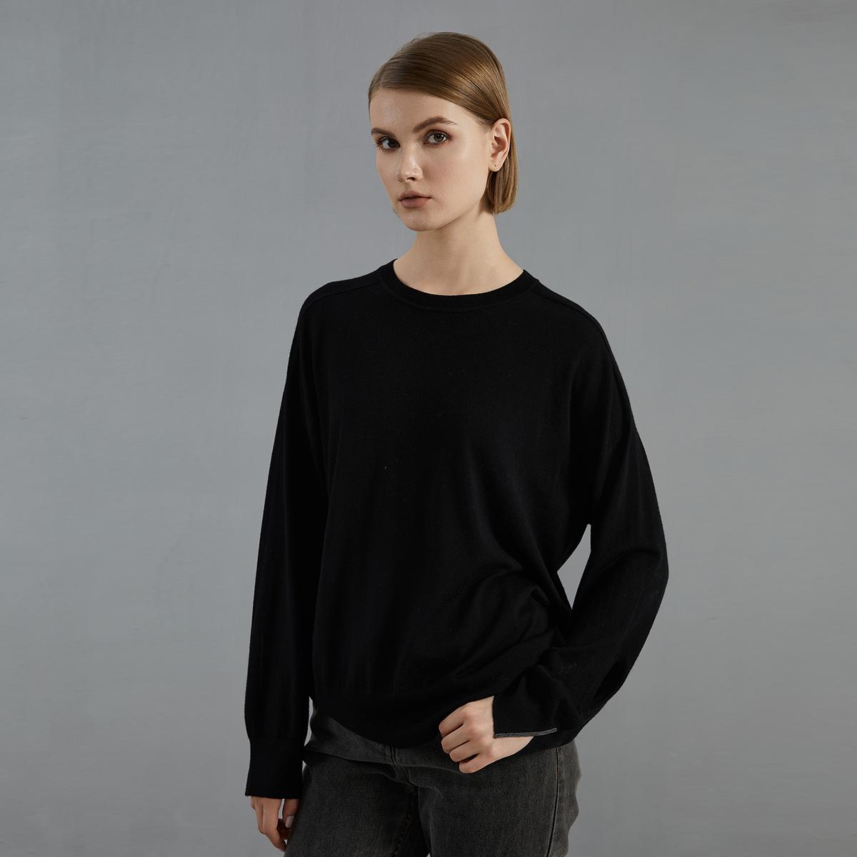 2025 Women's Round Neck Merino Wool Knitted Sweater