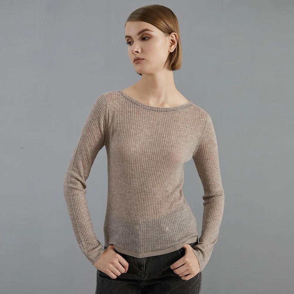 Women's Clothing Knit Bright Wool Pullover Top