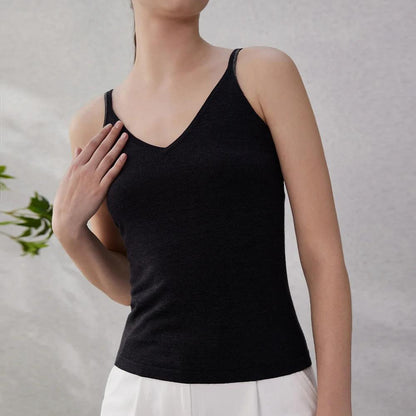 Women's Silk Merino Wool Knitted Vest