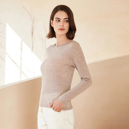 Women's Wool Pullover Slim Fit Sweater Top BC-237