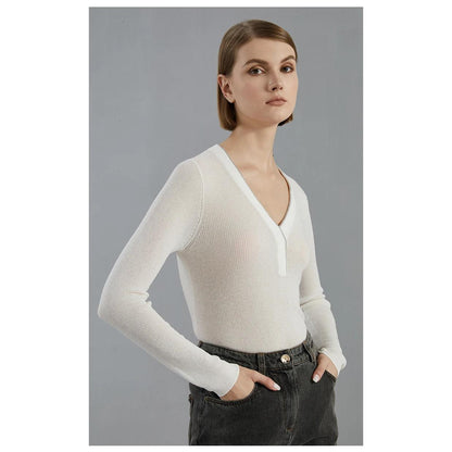 Women's Clothing Autumn Thin Long-Sleeved Knitted Pullover