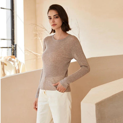 Women’s Wool Knit Jumper Long-sleeved top