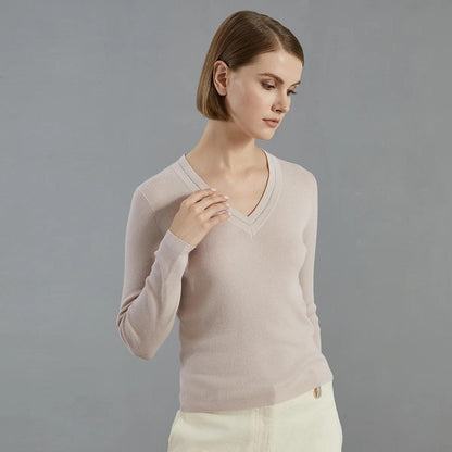 Women's  Merino Wool Long-Sleeved Pullover Top