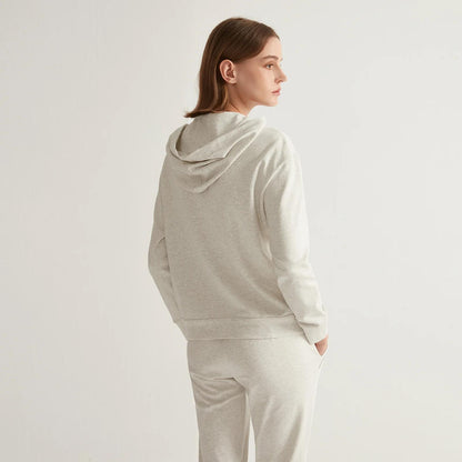 Women's Cotton zipper Hoodie