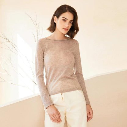 Women's Wool Pullover Slim Fit Sweater Top BC-237